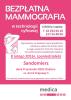 Plakat informujący o bezpłatnej mammografii