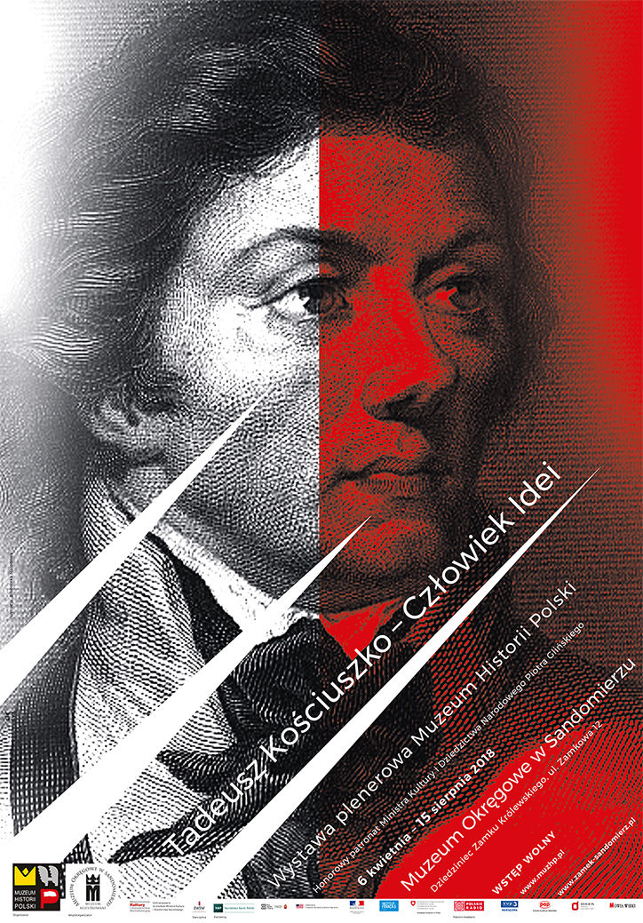 plakat wystawy Tadeusz Kościuszko człowiek idei