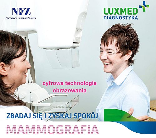 badanie mammograficzne w mobilnej klinice LUX MED Diagnostyka