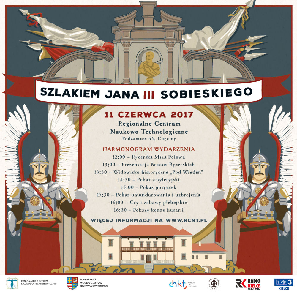 Szlakiem Jana III Sobieskiego impreza w Podzamczu plakat